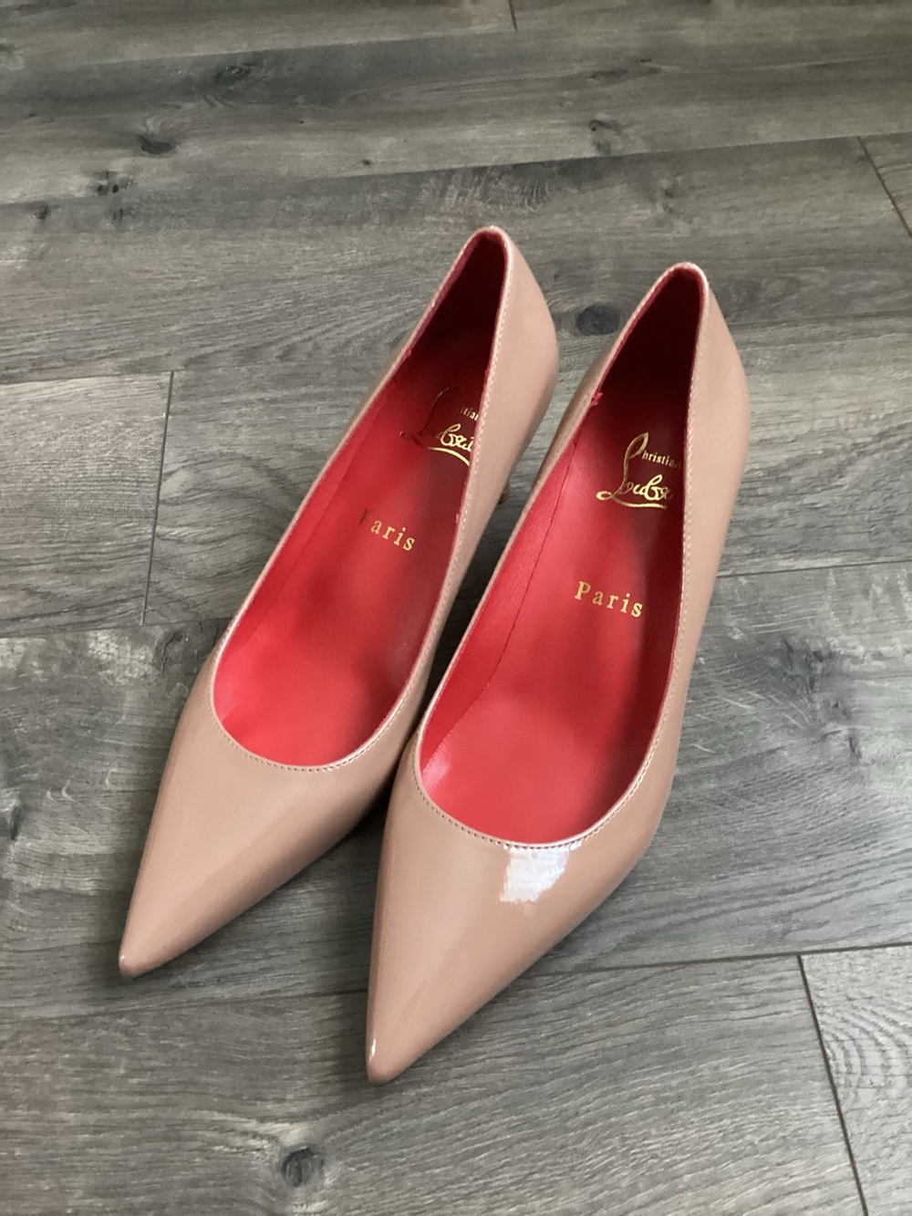 NWT never worn Inimatation Designer Nude Pointed Toe  Heels Size 40